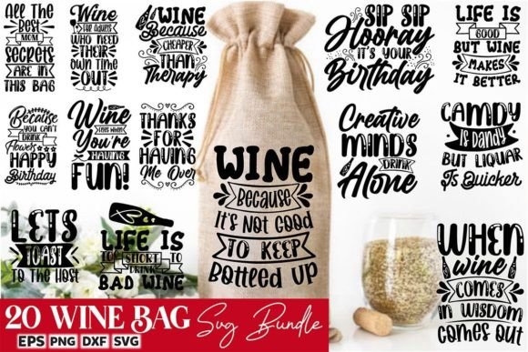 Download Wine Bag Svg Bundle - Premium Resources